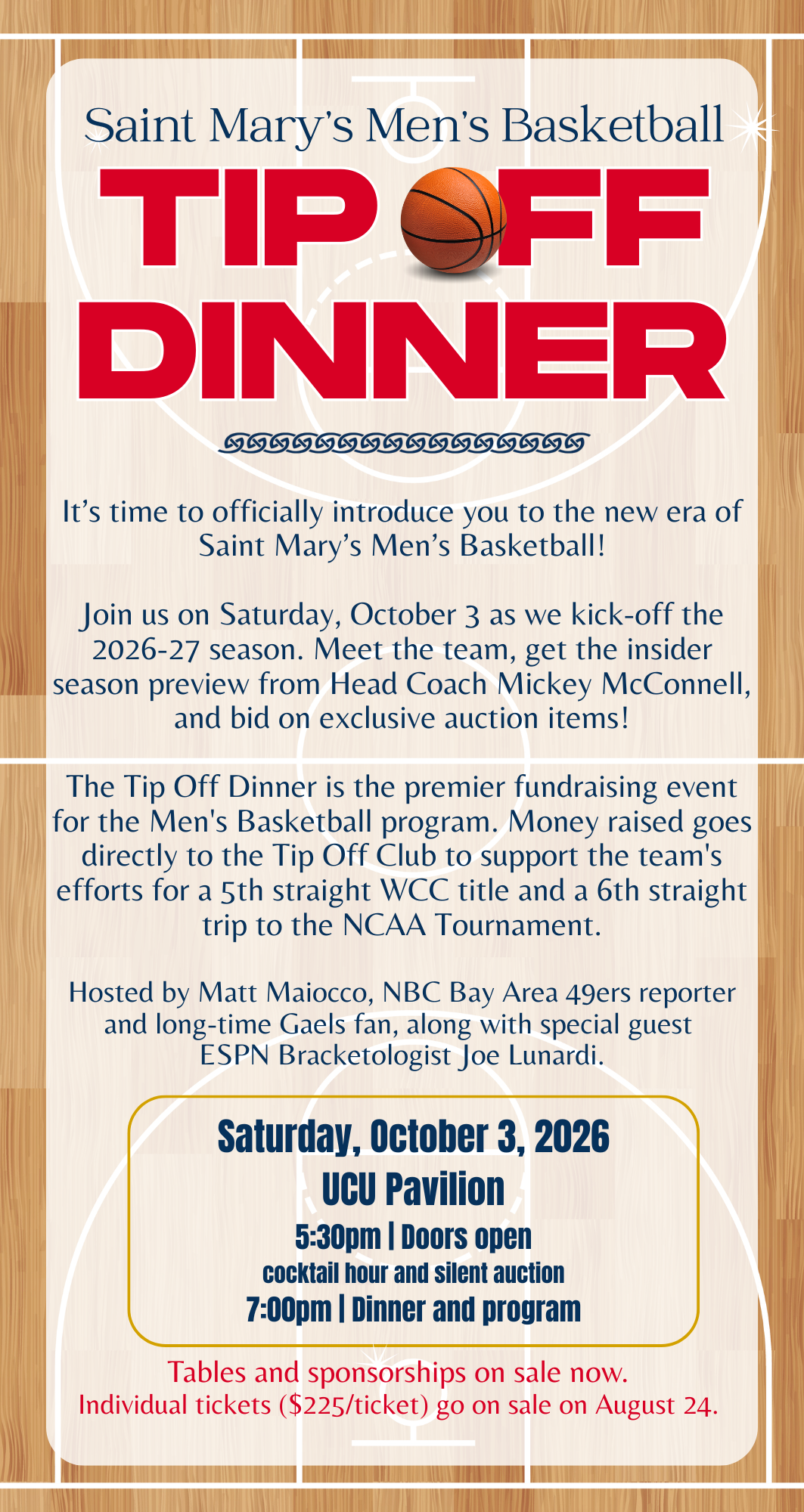 Tip Off Dinner 2026